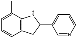 1H-Indole,2,3-dihydro-7-methyl-2-(3-pyridinyl)-(9CI) Structure