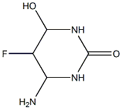 2(1H)-Pyrimidinone,4-amino-5-fluorotetrahydro-6-hydroxy-(9CI) 구조식 이미지