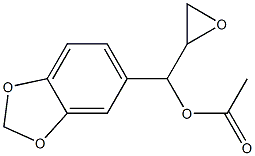 α-옥시라닐-1,3-벤조디옥솔-5-메탄올아세테이트 구조식 이미지