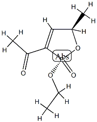 Ethanone, 1-[(2R,5R)-2-ethoxy-2,5-dihydro-5-methyl-2-oxido-1,2-oxaphosphol-3-yl]-, rel- (9CI) Structure
