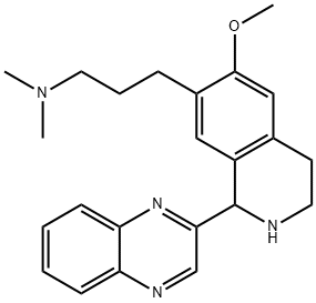 7-Isoquinolinepropanamine,1,2,3,4-tetrahydro-6-methoxy-N,N-dimethyl-1-(2-quinoxalinyl)-(9CI) 구조식 이미지