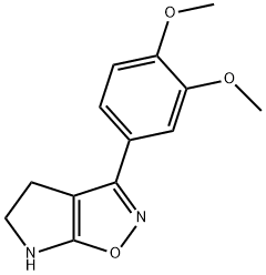 4H-Pyrrolo[3,2-d]isoxazole,3-(3,4-dimethoxyphenyl)-5,6-dihydro-(9CI) 구조식 이미지