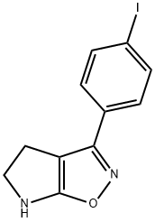 4H-Pyrrolo[3,2-d]isoxazole,5,6-dihydro-3-(4-iodophenyl)-(9CI) 구조식 이미지