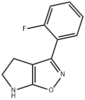 4H-Pyrrolo[3,2-d]isoxazole,3-(2-fluorophenyl)-5,6-dihydro-(9CI) 구조식 이미지