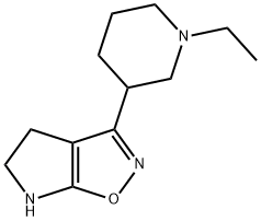 4H-Pyrrolo[3,2-d]isoxazole,3-(1-ethyl-3-piperidinyl)-5,6-dihydro-(9CI) Structure