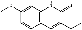 2(1H)-Quinolinethione,3-ethyl-7-methoxy-(9CI) 구조식 이미지