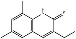 2(1H)-Quinolinethione,3-ethyl-6,8-dimethyl-(9CI) 구조식 이미지