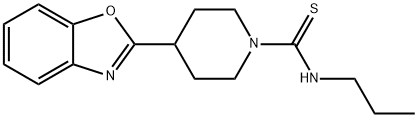1-Piperidinecarbothioamide,4-(2-benzoxazolyl)-N-propyl-(9CI) 구조식 이미지