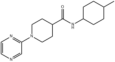 4-Piperidinecarboxamide,N-(4-methylcyclohexyl)-1-pyrazinyl-(9CI) 구조식 이미지