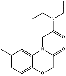 4H-1,4-Benzoxazine-4-acetamide,N,N-diethyl-2,3-dihydro-6-methyl-3-oxo-(9CI) 구조식 이미지