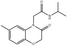 4H-1,4-Benzoxazine-4-acetamide,2,3-dihydro-6-methyl-N-(1-methylethyl)-3-oxo-(9CI) 구조식 이미지
