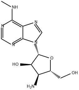 N(6)-methyl-3'-amino-3'-deoxyadenosine 구조식 이미지