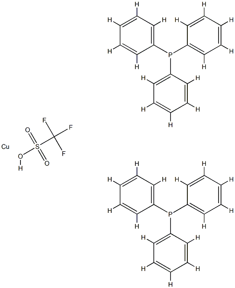 (trifluoromethanesulphonato-O)bis(triphenylphosphino)copper Structure