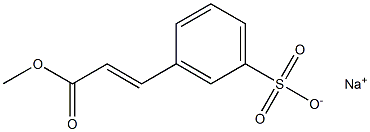 2-Propenoic acid, 3-(3-sulfophenyl)-, 1-Methyl ester, sodiuM salt (1:1), (2E)- 구조식 이미지