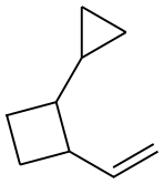 1α-Cyclopropyl-2α-ethenylcyclobutane 구조식 이미지