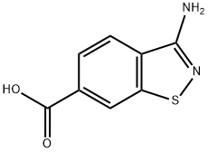 1,2-Benzisothiazole-6-carboxylicacid,3-amino-(9CI) 구조식 이미지