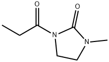 2-Imidazolidinone,1-methyl-3-(1-oxopropyl)-(9CI) 구조식 이미지