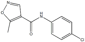 N-(4-chlorophenyl)-5-methyl-4-isoxazolecarboxamide 구조식 이미지