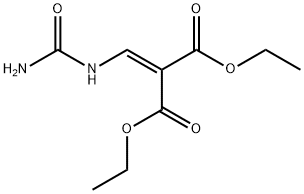 Propanedioic Acid, 2-[[(AMinocarbonyl)AMino]Methylene]-,1,3-Diethyl Ester Structure