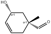 3-Cyclohexene-1-carboxaldehyde, 5-hydroxy-1-methyl-, (1R,5R)-rel- (9CI) Structure