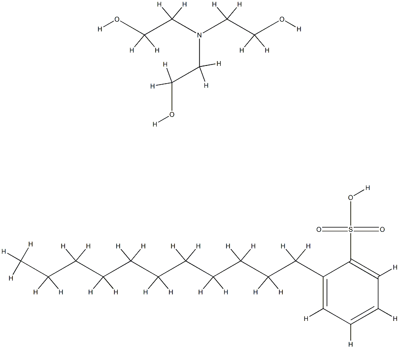 undecylbenzenesulphonic acid, compound with 2,2',2''-nitrilotriethanol (1:1) Structure