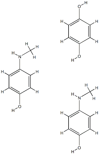 hydroquinone--4-(methylamino)phenol (1:2)  Structure