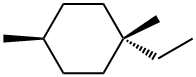 1α-Ethyl-1,4β-dimethylcyclohexane 구조식 이미지
