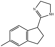 1H-Imidazole,2-(2,3-dihydro-5-methyl-1H-inden-1-yl)-4,5-dihydro-(9CI) 구조식 이미지