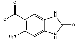 1H-Benzimidazole-5-carboxylicacid,6-amino-2,3-dihydro-2-oxo-(9CI) 구조식 이미지