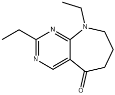 5H-Pyrimido[4,5-b]azepin-5-one,2,9-diethyl-6,7,8,9-tetrahydro-(9CI) 구조식 이미지