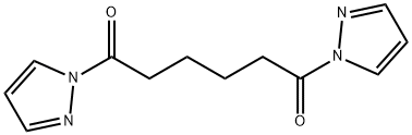 1-[6-oxo-6-(1H-pyrazol-1-yl)hexanoyl]-1H-pyrazole 구조식 이미지