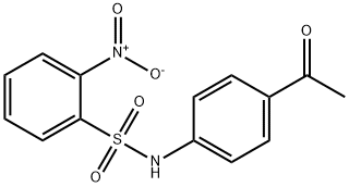 N-(4-acetylphenyl)-2-nitrobenzenesulfonamide Structure