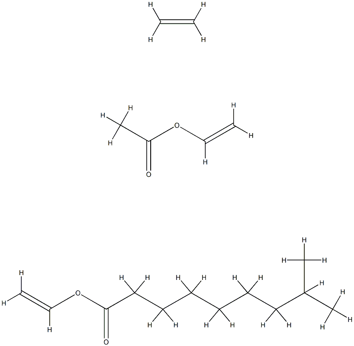 tert.-Decanoic acid, ethenyl ester, polymer with ethene and ethenyl acetate, average molecular weight ca. 5000 g/mol Structure