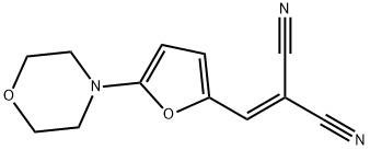 2-[(5-morpholin-4-yl-2-furyl)methylene]malononitrile 구조식 이미지