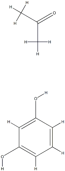 2-프로판온,1,3-벤젠디올중합체 구조식 이미지