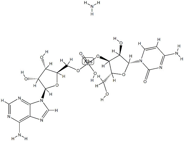 Adenosine, cytidylyl-(5'->3')-, ammonium salt Structure