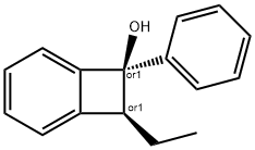 Bicyclo[4.2.0]octa-1,3,5-trien-7-ol, 8-ethyl-7-phenyl-, (7R,8S)-rel- (9CI) 구조식 이미지