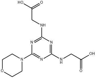 2,2'-((6-morpholino-1,3,5-triazine-2,4(1H,3H)-diylidene)bis(azanylylidene))diacetic acid Structure