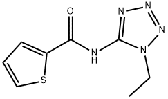 2-Thiophenecarboxamide,N-(1-ethyl-1H-tetrazol-5-yl)-(9CI) 구조식 이미지