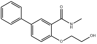 2-(β-Hydroxyethoxy)-N-methyl-5-phenylbenzamide Structure