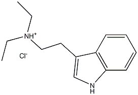 1H-Indole-3-ethanamine,N,N-diethyl-, hydrochloride (1:1) 구조식 이미지