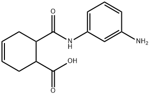 3-Cyclohexene-1-carboxylicacid,6-[[(3-aminophenyl)amino]carbonyl]-(9CI) 구조식 이미지