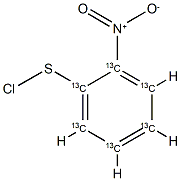 2-니트로벤젠술페닐클로라이드-13C6 구조식 이미지