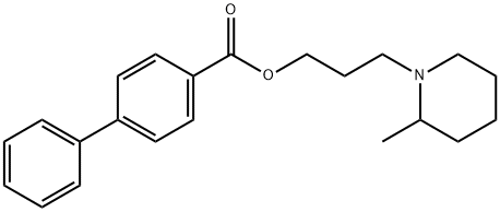 3-(2-Methylpiperidino)propyl=p-phenylbenzoate Structure