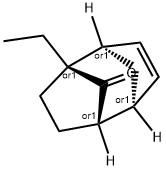 Tricyclo[4.2.1.12,5]dec-3-en-9-one, 1-ethyl-, (1R,2R,5S,6S)-rel- (9CI) Structure