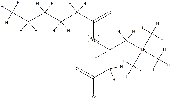 3-헥사노일옥시-4-트리메틸아자니우밀부타노에이트 구조식 이미지