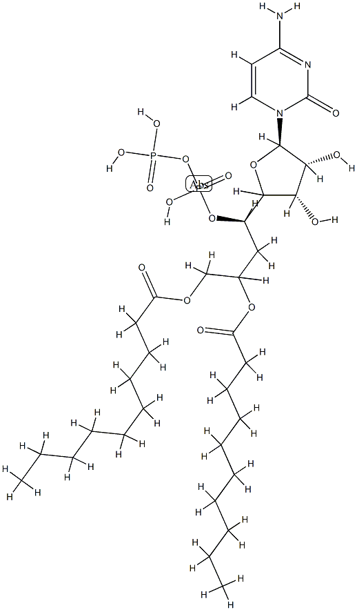 cytidine diphosphate-didecanoin Structure