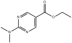 5-PyriMidinecarboxylicacid, 2-(diMethylaMino)-, ethyl ester 구조식 이미지
