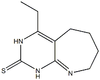 2H-Pyrimido[4,5-b]azepine-2-thione,4-ethyl-1,3,5,6,7,8-hexahydro-(9CI) 구조식 이미지