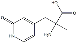 4-Pyridinepropanoicacid,-alpha--amino-1,2-dihydro--alpha--methyl-2-oxo-(9CI) Structure